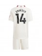 Billige Manchester United Christian Eriksen #14 Tredjedraktsett Barn 2023-24 Kortermet (+ Korte bukser)